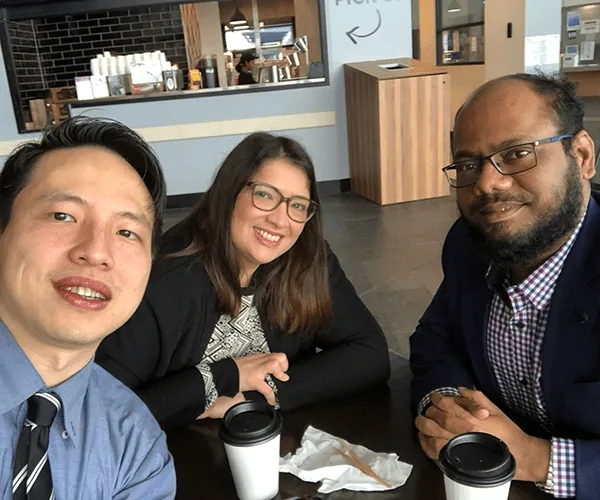 With colleagues at Lyell McEwin Hospital, Adelaide, Australia